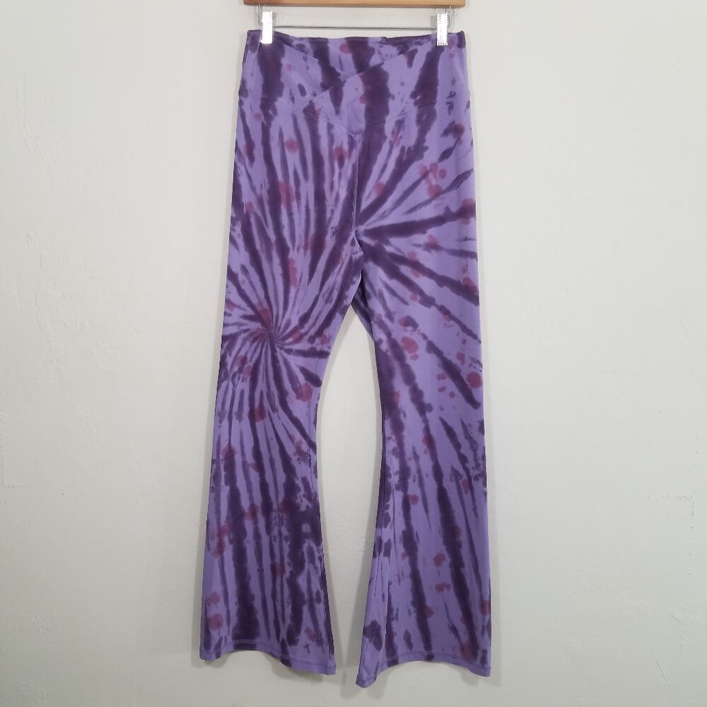 PINK Victoria's Secret Tie-Dye‎ Athletic Pants Flare Purple Size XL